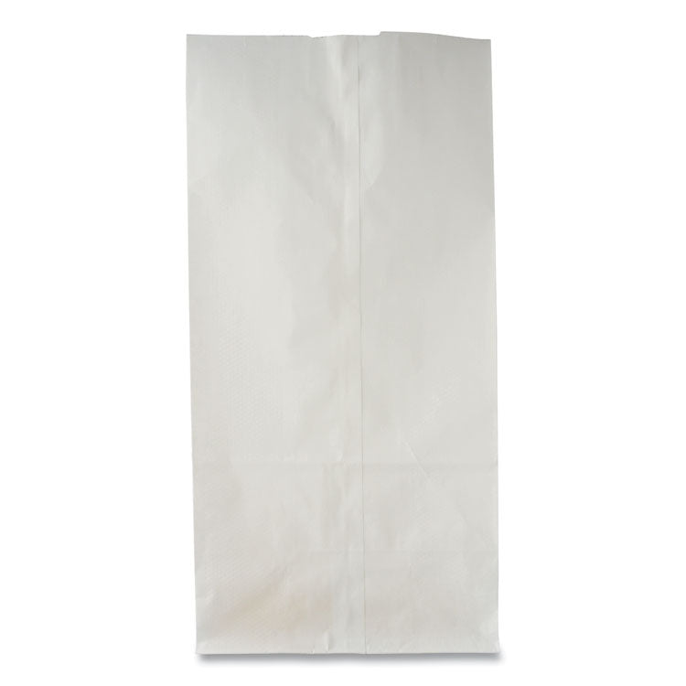 Grocery Paper Bags, 10# Size, 35# Basis Weight, 7" x 4.38" x 13.75", White, 500/Bundle