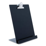 Free Standing Clipboard and Tablet Stand, 1" Clip Capacity, Letter Size: Holds 8.5 x 11 Sheets, Black