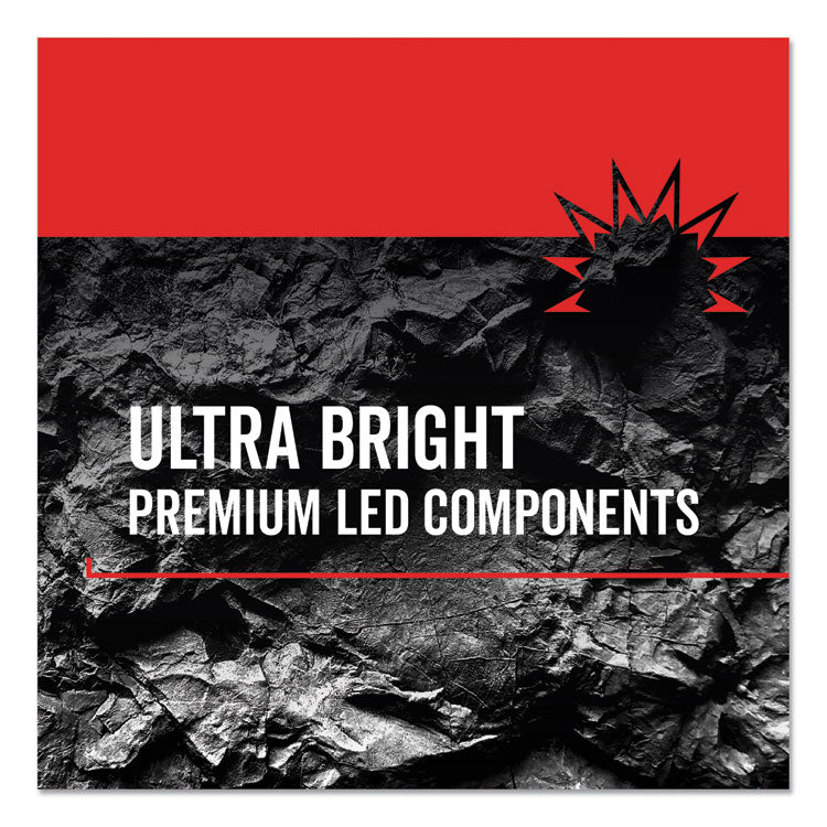 Virtually Indestructible Led Headlight, 3 Aaa Batteries (included), 30 M Projection, Black