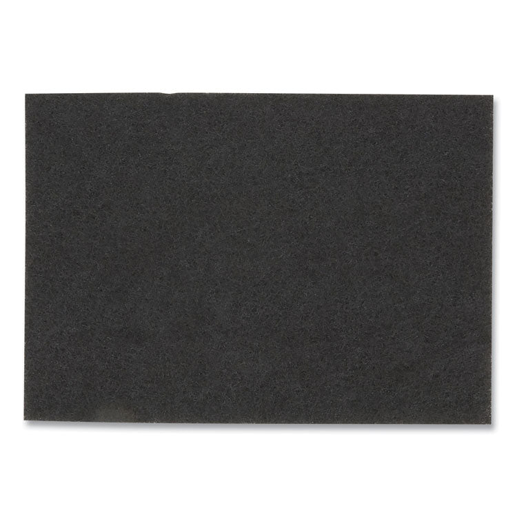 Low-Speed Stripper Floor Pad 7200, 20 X 14, Black, 10/carton