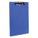 Recycled Plastic Clipboard, 0.5" Clip Capacity, Holds 8.5 x 11 Sheets, Cobalt