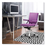Fashionmat Chair Mat, Rectangular, 35 X 40, Diamonds