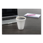 Foam Drink Cups, 12 oz, Squat, White, 1,000/Carton