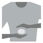 Plastic Lids for Foam Cups, Bowls and Containers, Vented, Fits 6 oz to 14 oz, White, 100/Pack, 10 Packs/Carton