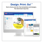 Round Brown Kraft Print-To-The-Edge Labels, 2.5" Dia, 225/pk