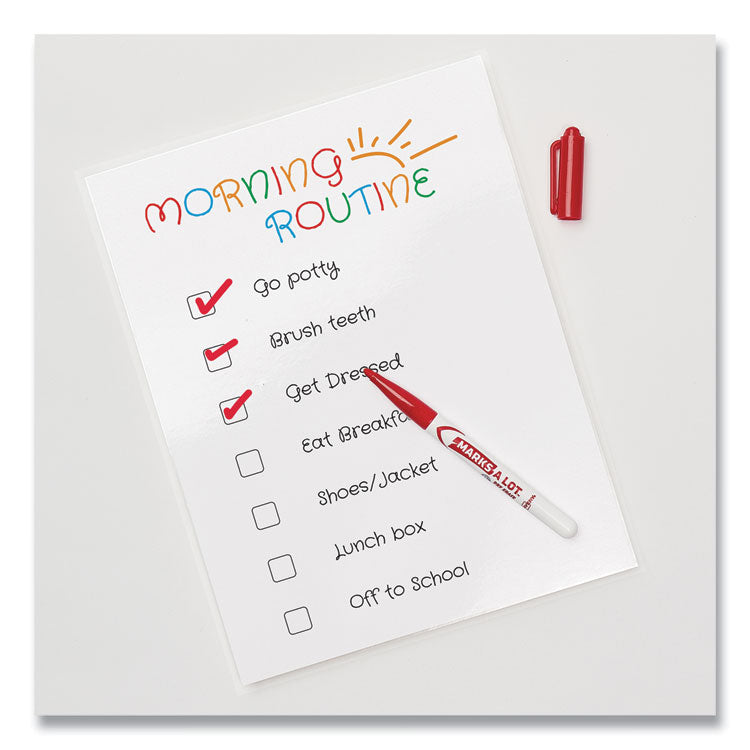 Clear Self-Adhesive Laminating Sheets, 3 Mil, 9" X 12", Matte Clear, 10/pack