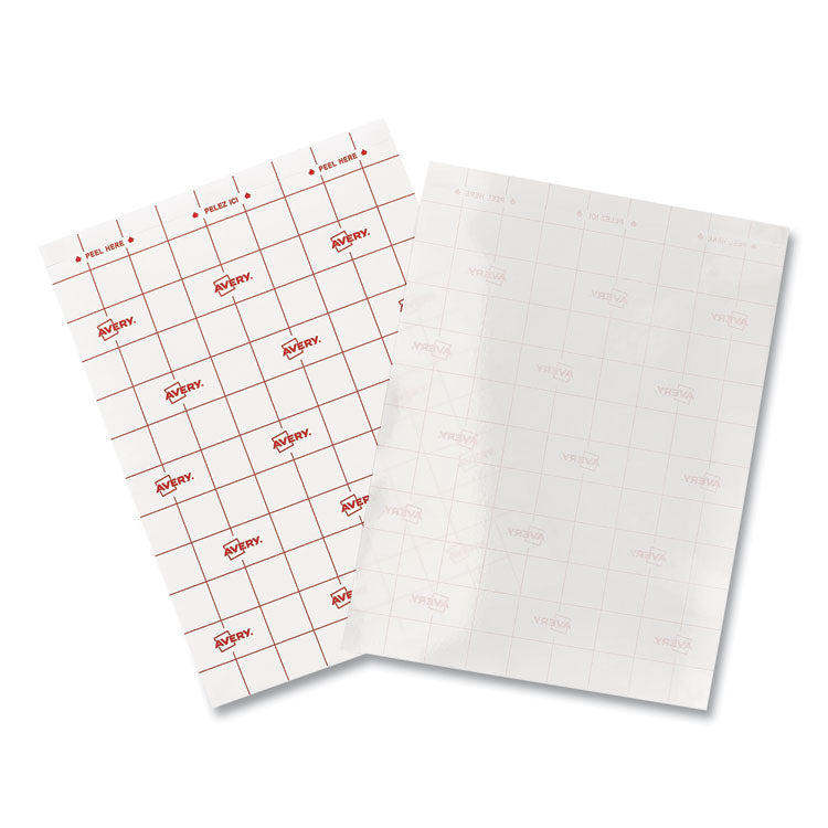 Clear Self-Adhesive Laminating Sheets, 3 Mil, 9" X 12", Matte Clear, 10/pack