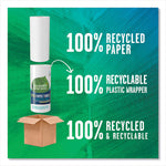 100% Recycled Paper Kitchen Towel Rolls, 2-Ply, 11 x 5.4, 156 Sheets/Roll, 24 Rolls/Carton