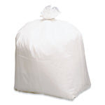 Linear-Low-Density Recycled Tall Kitchen Bags, Open-Face, 13 gal, 24" x 33", White, 15 Bags/Roll, 10 Rolls/Box