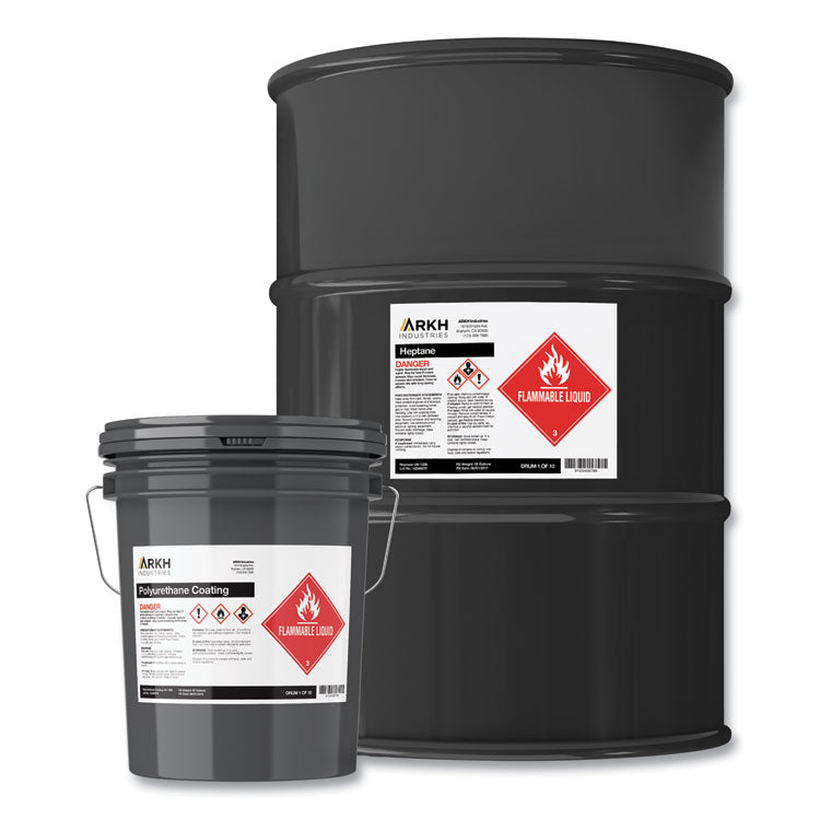 Ultraduty Ghs Chemical Waterproof And Uv Resistant Labels, 8.5 X 11, White, 50/box