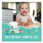 Free and Clear Baby Wipes, 7 x 7, Refill, Unscented, White, 256/Pack, 3 Packs/Carton