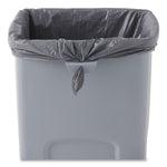 Untouchable Square Waste Receptacle, 23 gal, Plastic, Gray