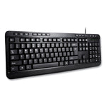 Akb132ub 118-Key Mm Desktop Usb Keyboard, Black