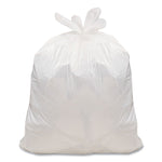 Super Value Pack Can Liners, 8 gal, 0.6 mil, 22" x 24", White, 130/Box