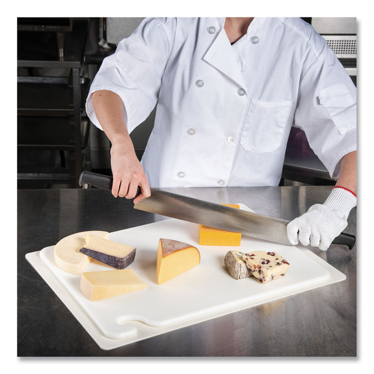 Cut-N-Carry Color Cutting Boards, Plastic, 20 x 15 x 0.5, White