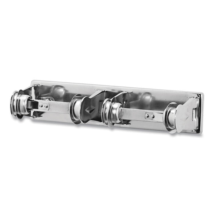 Locking Toilet Tissue Dispenser, 12.38 x 4.5 x 2.75, Chrome