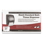 Duett Standard Bath Tissue Dispenser, 2 Roll, 7.5 x 7 x 12.75, Black Pearl