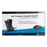Saf-T-Scoop and Guardian System for Ice Machines, 12 oz to 16 oz Ice Scoop, Transparent Blue, 50/Carton