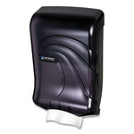 Ultrafold Multifold/c-Fold Towel Dispenser, Oceans, 11.75 X 6.25 X 18, Transparent Black Pearl