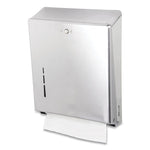 C-Fold/multifold Towel Dispenser, 11.38 X 4 X 14.75, Stainless Steel