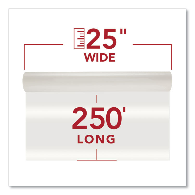 Nap-Lam I Roll Film, 3 Mil, 25" X 250 Ft, Gloss Clear, 2/box