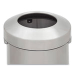 Refine Series Waste Receptacle, 23 gal, Plastic/Stainless Steel