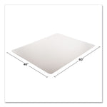 Execumat All Day Use Chair Mat For High Pile Carpet, 46 X 60, Rectangular, Clear