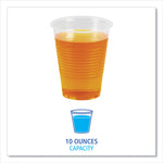 Translucent Plastic Cold Cups, 10 oz, 100/Pack