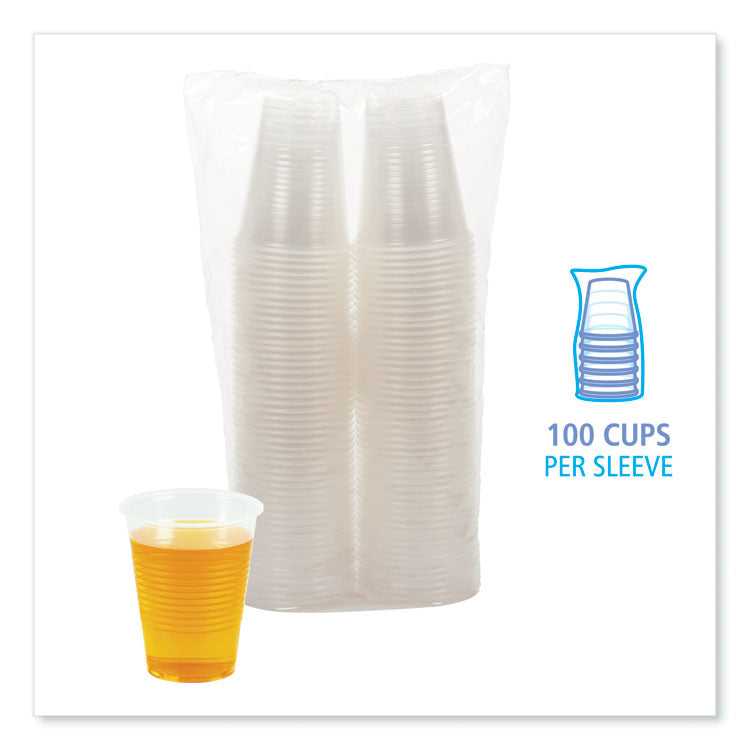 Translucent Plastic Cold Cups, 10 oz, 100/Pack