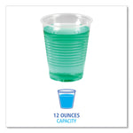 Translucent Plastic Cold Cups, 12 oz, 50/Sleeve, 20 Sleeves/Carton