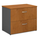 Series C Lateral File, 2 Legal/letter/a4/a5-Size File Drawers, Natural Cherry/graphite Gray, 35.75" X 23.38" X 29.88"