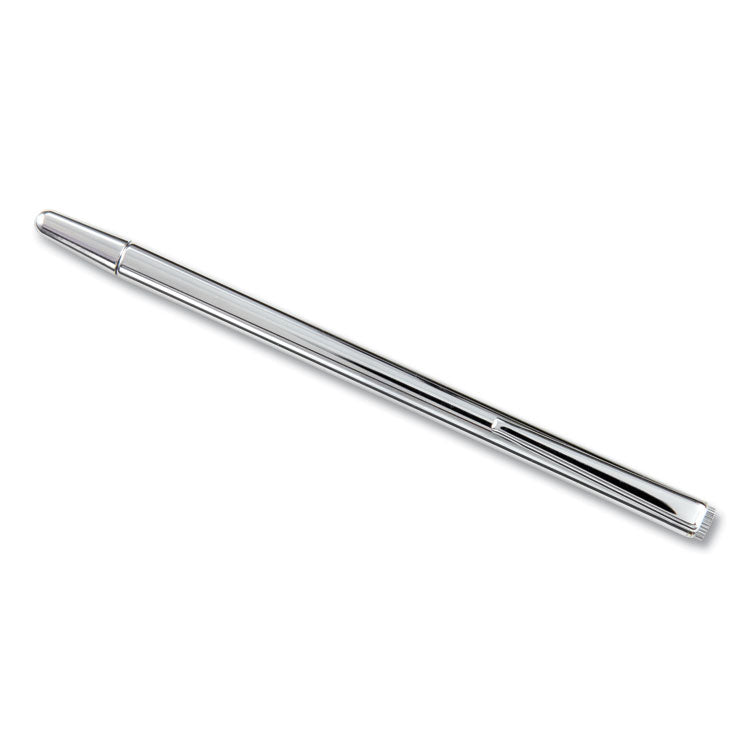 Slimline Pen-Size Pocket Pointer With Clip, Extends To 24.5", Silver