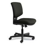 Volt Series Leather Task Chair With Synchro-Tilt, Supports Up To 250 Lb, 18" To 22.25" Seat Height, Black