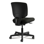 Volt Series Leather Task Chair With Synchro-Tilt, Supports Up To 250 Lb, 18" To 22.25" Seat Height, Black