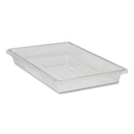 Food/Tote Boxes, 5 gal, 26 x 18 x 3.5, Clear, Plastic