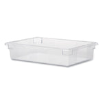 Food/Tote Boxes, 8.5 gal, 26 x 18 x 6, Clear, Plastic