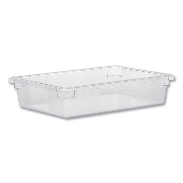 Food/Tote Boxes, 8.5 gal, 26 x 18 x 6, Clear, Plastic
