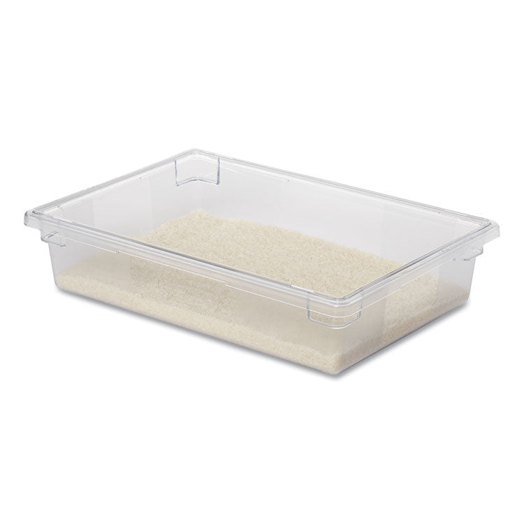 Food/Tote Boxes, 8.5 gal, 26 x 18 x 6, Clear, Plastic