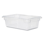 Food/Tote Boxes, 3.5 gal, 18 x 12 x 6, Clear, Plastic