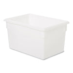 Food/Tote Boxes, 21.5 gal, 26 x 18 x 15, White, Plastic