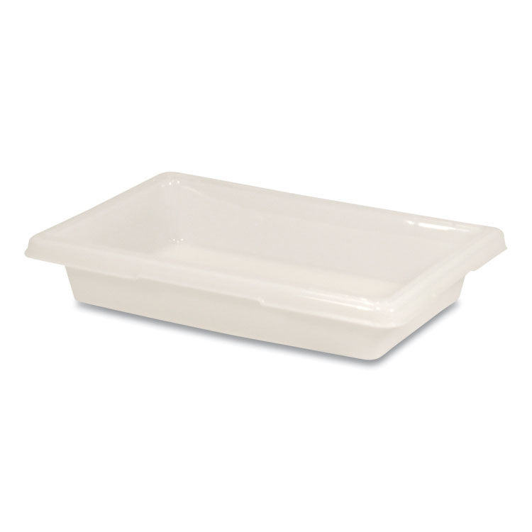 Food/Tote Boxes, 2 gal, 18 x 12 x 3.5, White, Plastic