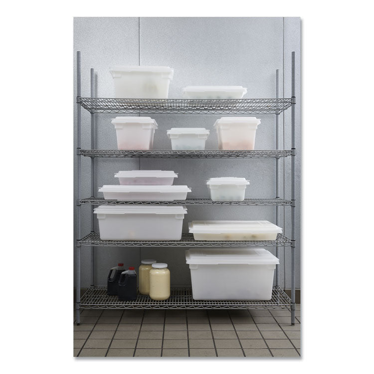 Food/Tote Boxes, 21.5 gal, 26 x 18 x 15, White, Plastic