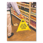 Multilingual Pop-Up Wet Floor Safety Cone, 21 X 21 X 30, Yellow