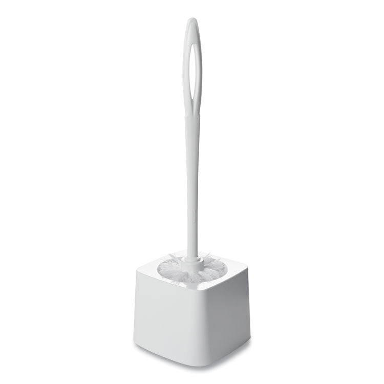 Commercial-Grade Toilet Bowl Brush Holder, White