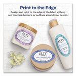 Oval Labels with Sure Feed and Easy Peel, 1.5 x 2.5, Glossy White, 180/Pack