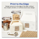 Square Print-To-The-Edge Labels, Inkjet/laser Printers, 2 X 2, Kraft Brown, 12/sheet, 25 Sheets/pack