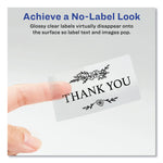 Print-To-The-Edge Labels With Sure Feed And Easy Peel, 2 X 3, Glossy Clear, 80/pack