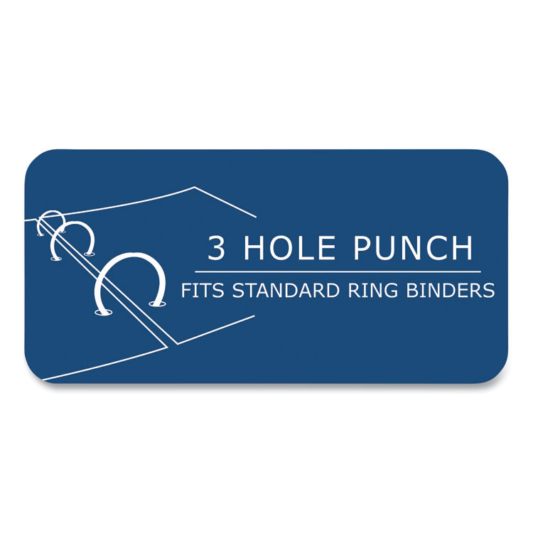 Notebook Filler Paper, 3-Hole, 8 X 10.5, Wide/legal Rule, 200/pack