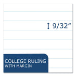 Notebook Filler Paper, 3-Hole, 8.5 X 11, College Rule, 100/pack