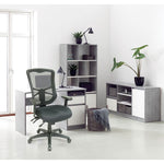 Alera Elusion Series Mesh High-Back Multifunction Chair, Supports Up To 275 Lb, 17.2" To 20.6" Seat Height, Black